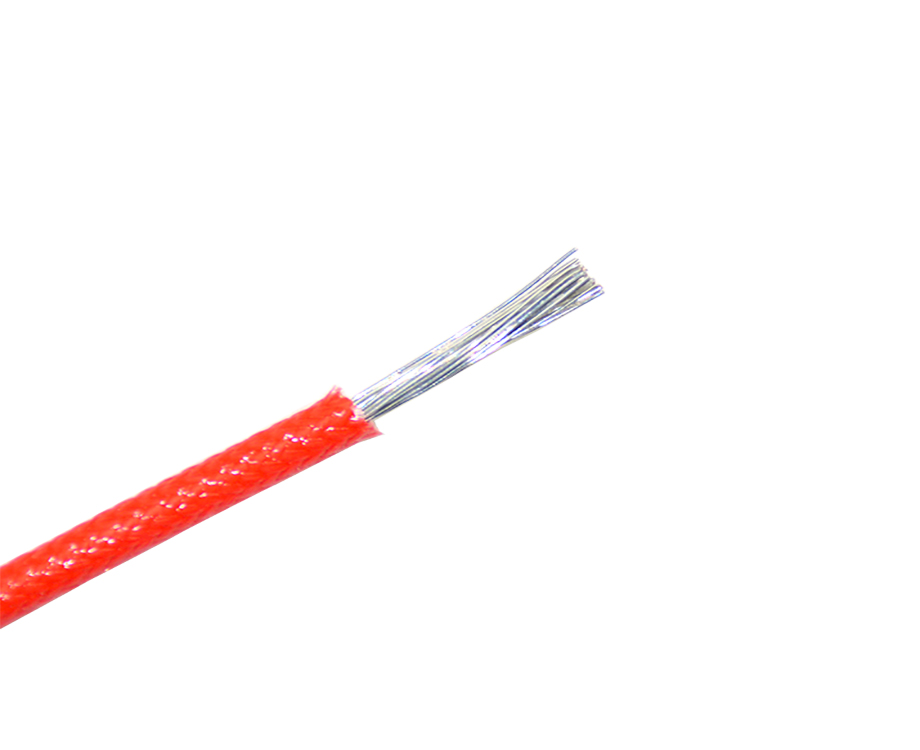 1-200P6110PNI Electrical 1.5mm2 Silicone Rubber Coated Fiberglass Braided Cable 1