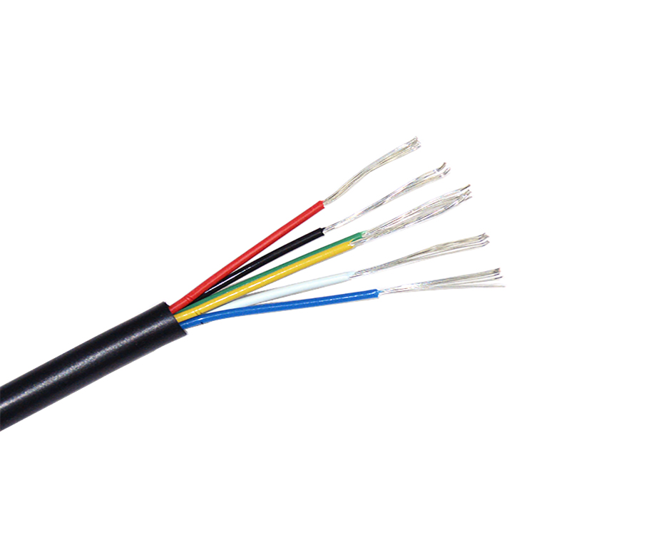 1-20112515395B51 6 Core FEP and PVC Coated Wire, 25 Gauge 600v Cable 1